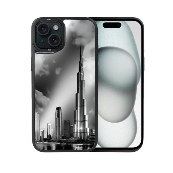 Etui do iPhone 15 IBIZU DropGuard Matt z MagSafe, Noir City, Burj Khalifa (2)