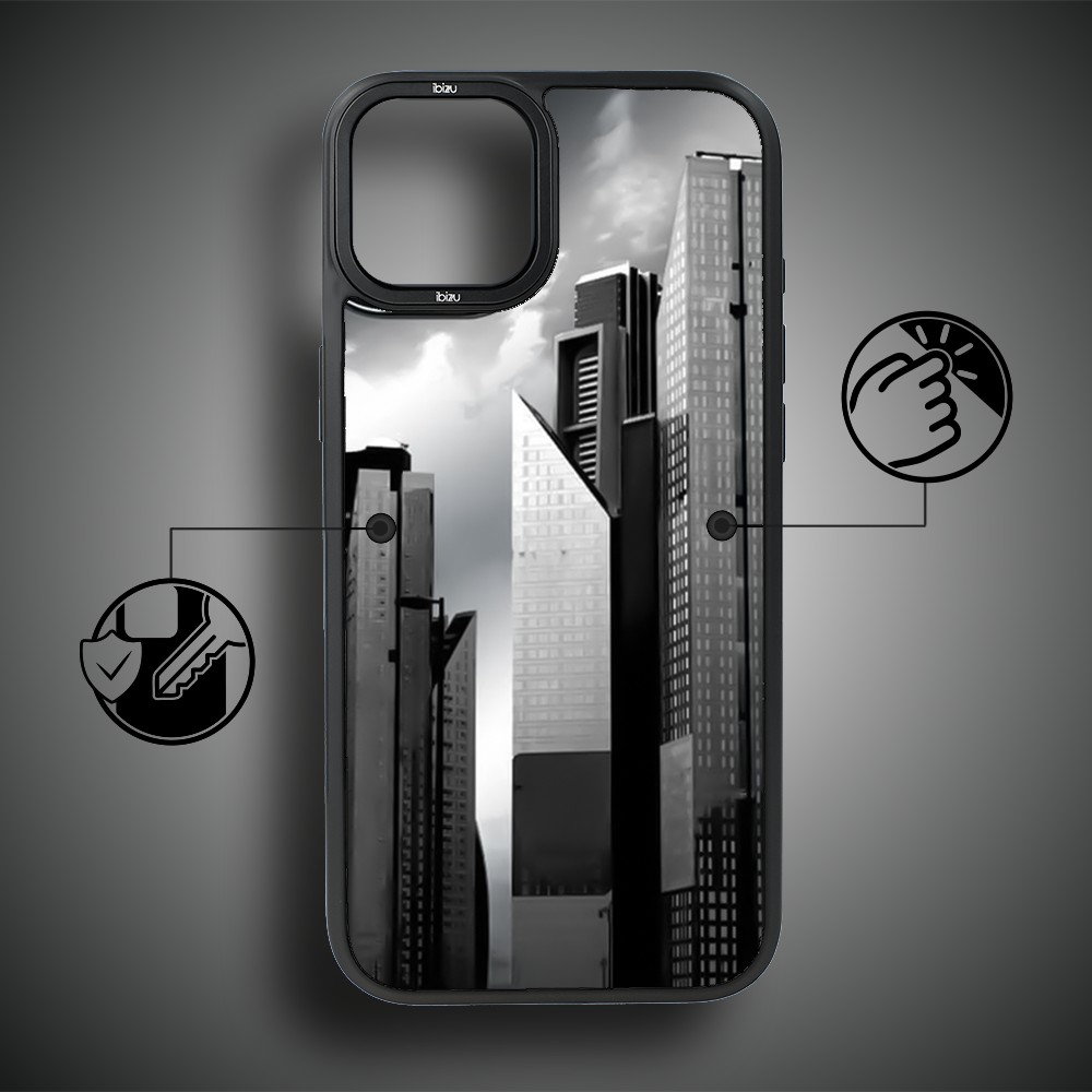 Etui do iPhone 15 IBIZU DropGuard Matt z MagSafe, Noir City, Manhattan (1)