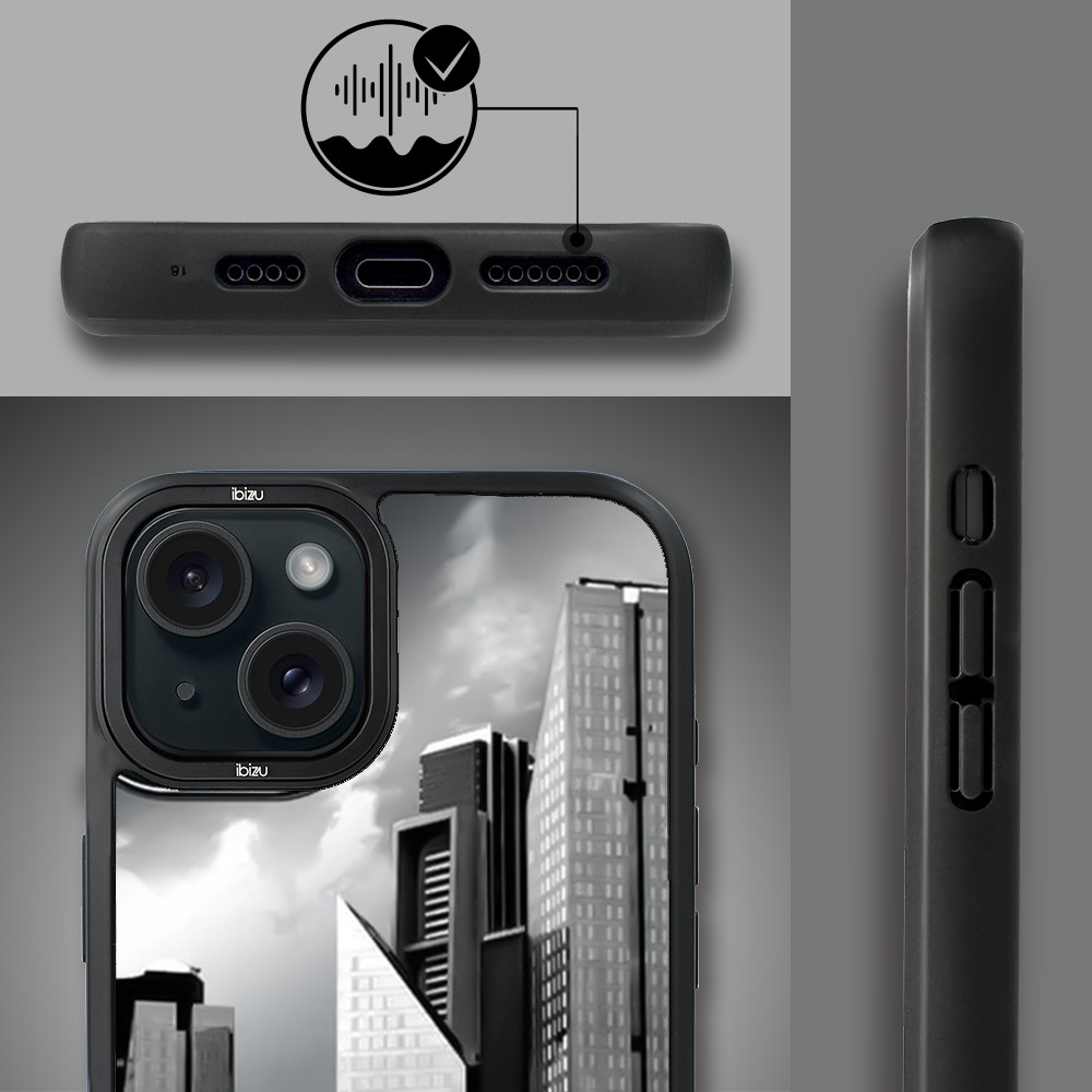 Etui do iPhone 15 IBIZU DropGuard Matt z MagSafe, Noir City, Manhattan (6)