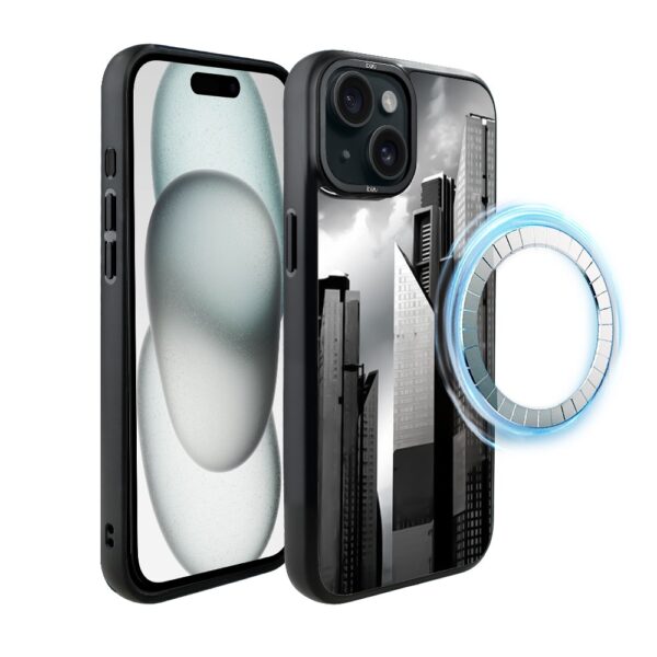 Etui do iPhone 15 Plus IBIZU DropGuard Matt z MagSafe, Noir City, Manhattan