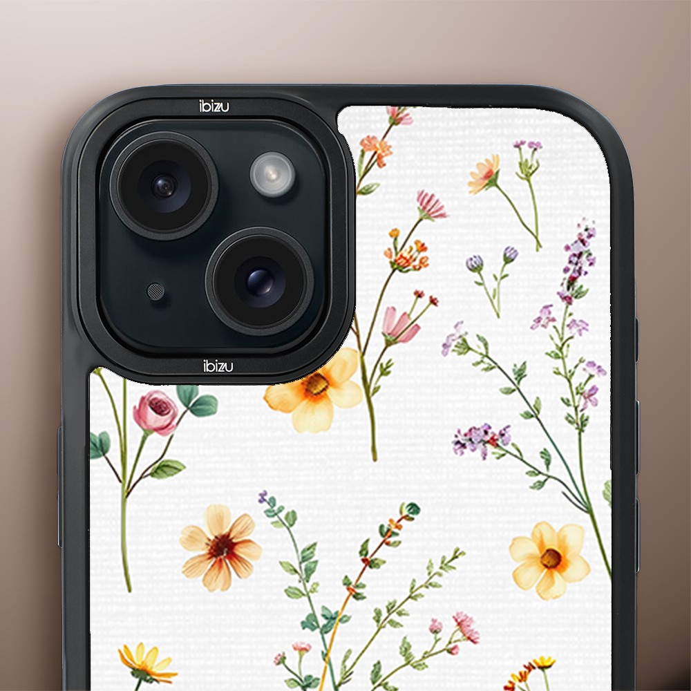 Etui do iPhone 15 IBIZU DropGuard Matt z MagSafe, Pastel Bloom, Letni bukiet (2)