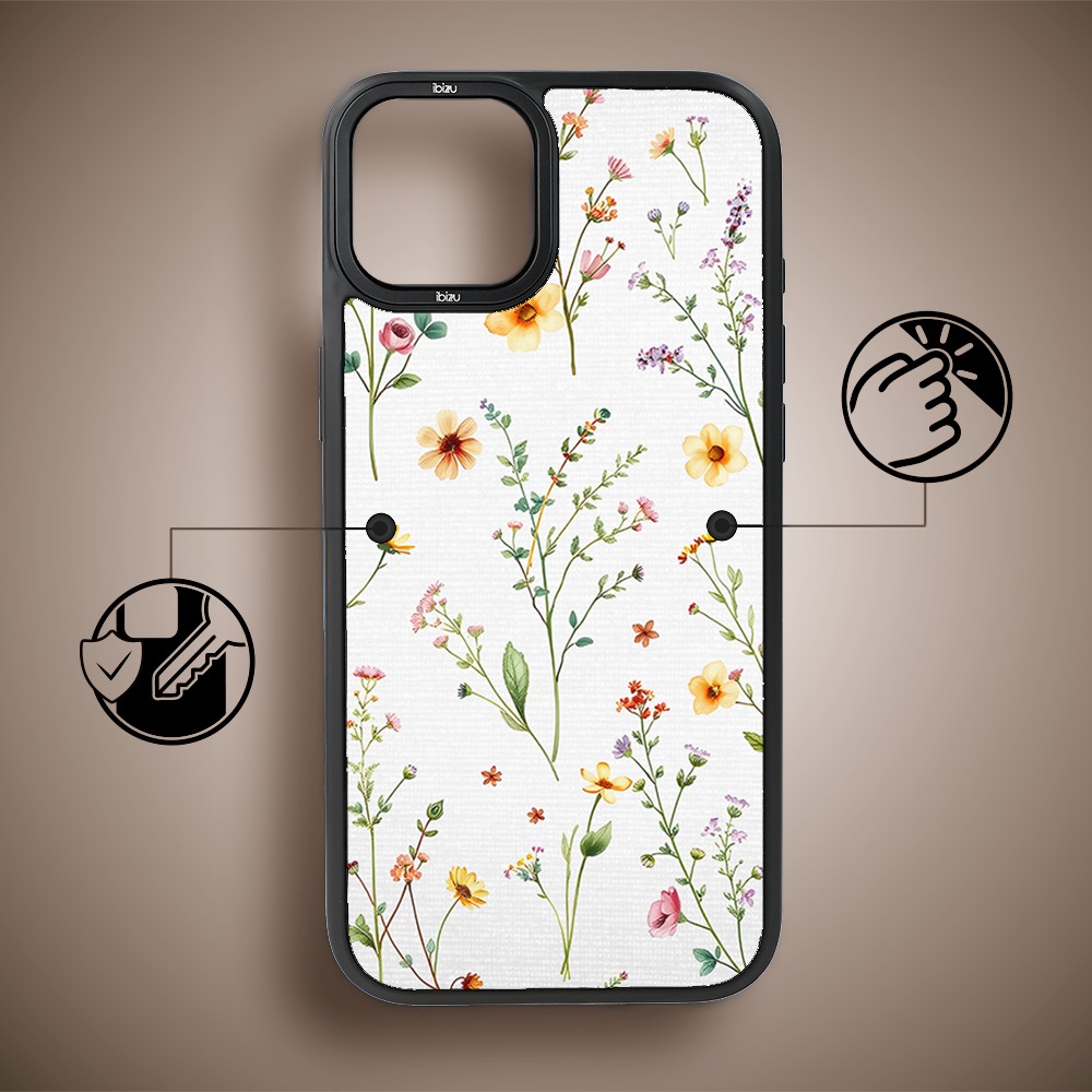 Etui do iPhone 15 IBIZU DropGuard Matt z MagSafe, Pastel Bloom, Letni bukiet (4)