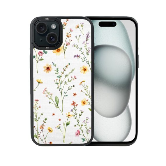 Etui do iPhone 15 IBIZU DropGuard Matt z MagSafe, Pastel Bloom, Letni bukiet (5)
