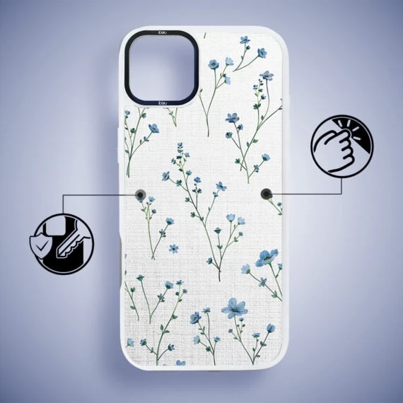 Etui-do-iPhone-15-IBIZU-DropGuard-Matt-z-MagSafe-Pastel-Bloom-Niebieski-sen-biale-4