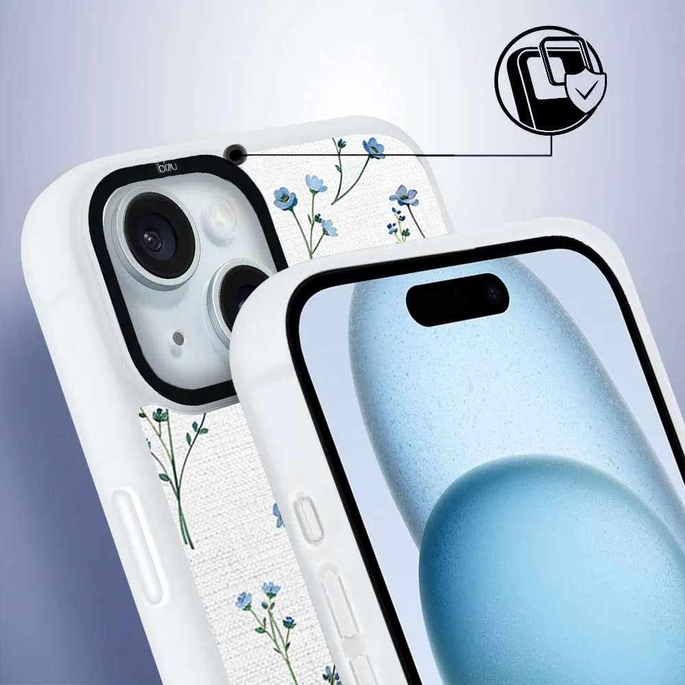 Etui-do-iPhone-15-IBIZU-DropGuard-Matt-z-MagSafe-Pastel-Bloom-Niebieski-sen-biale-8