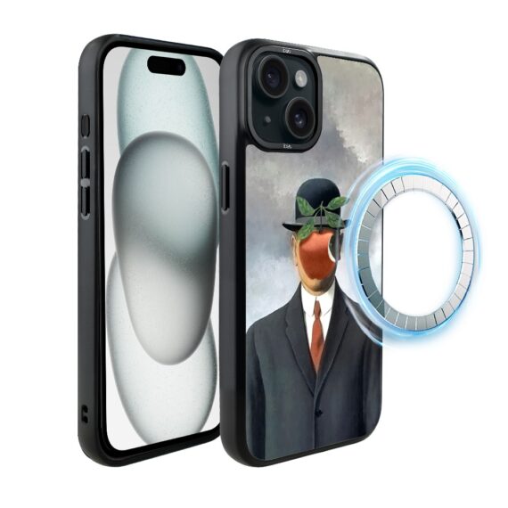 Etui-do-iPhone-15-IBIZU-DropGuard-Matt-z-MagSafe-Rene-Magritte-syn-człowieczy (6)