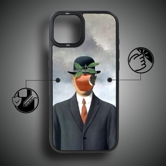 Etui-do-iPhone-15-IBIZU-DropGuard-Matt-z-MagSafe-Rene-Magritte-syn-człowieczy (7)