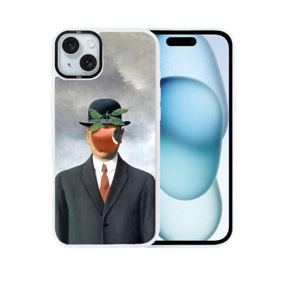 Etui-do-iPhone-15-IBIZU-DropGuard-Matt-z-MagSafe-Rene-Magritte-syn-człowieczy-white (8)