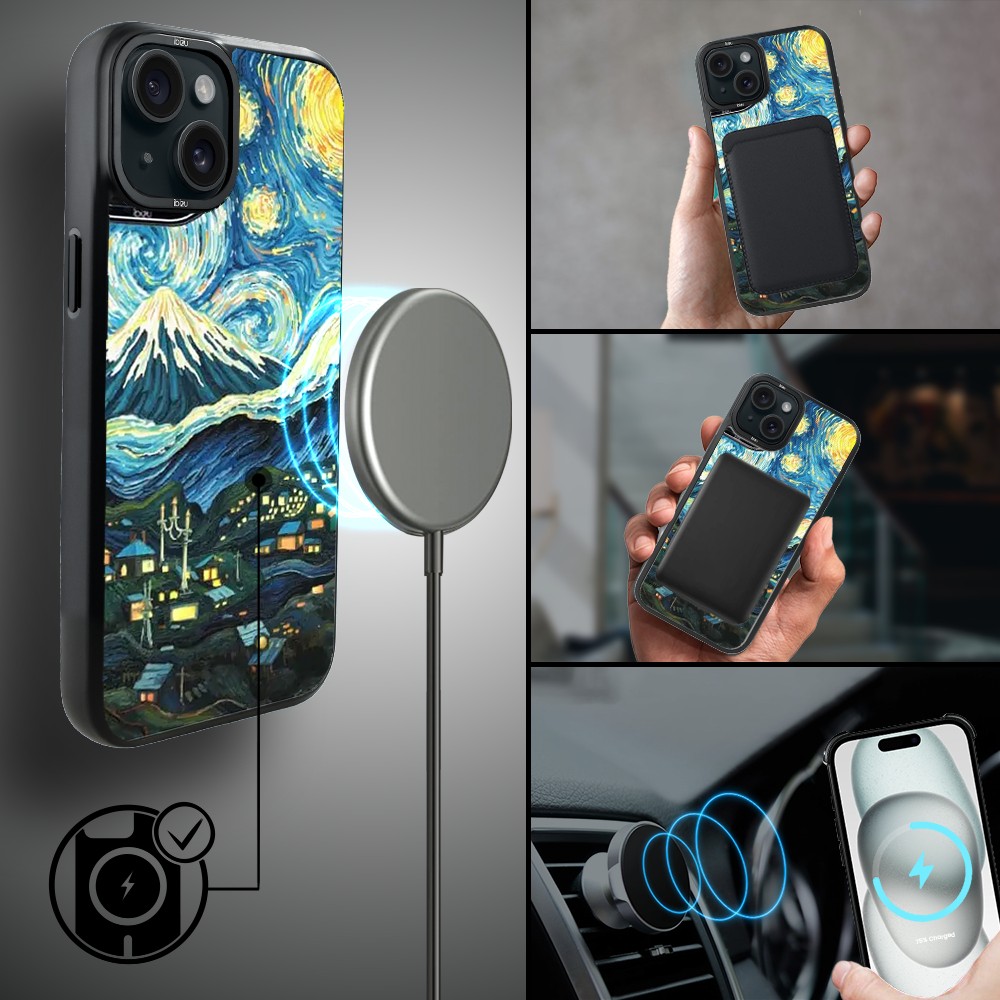 Etui-do-iPhone-15-IBIZU-DropGuard-Matt-z-MagSafe-Van-Gogh-gwieździsta-noc (1)