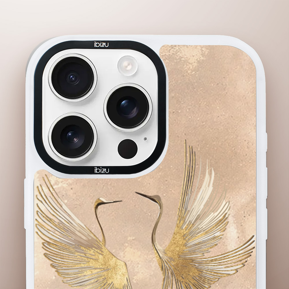 Etui-do-iPhone-15-Pro-IBIZU-DropGuard-Matt-z-MagSafe-Boho-Złote-żurawie (2)