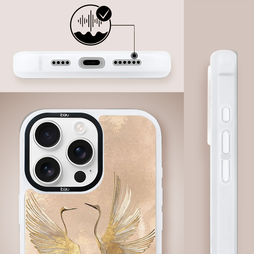 Etui-do-iPhone-15-Pro-IBIZU-DropGuard-Matt-z-MagSafe-Boho-Złote-żurawie (3)