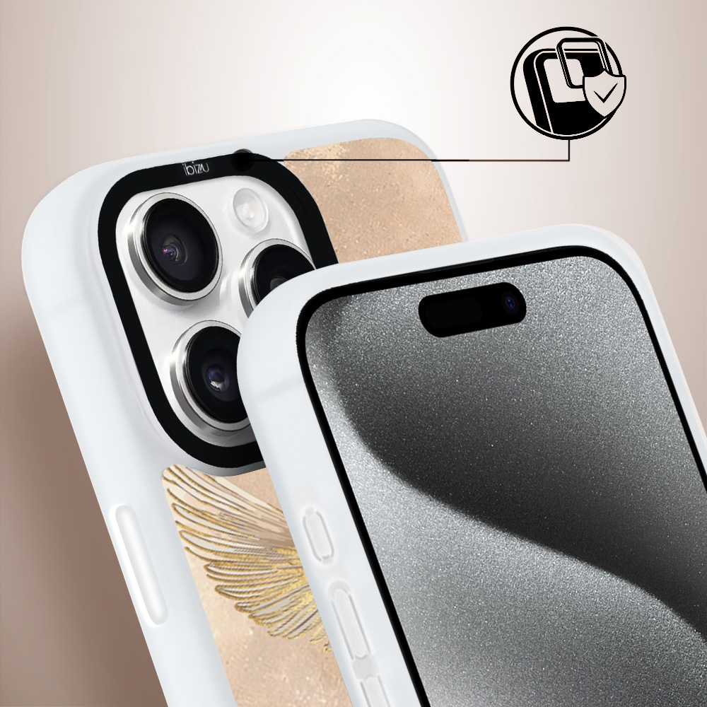 Etui-do-iPhone-15-Pro-IBIZU-DropGuard-Matt-z-MagSafe-Boho-Złote-żurawie (4)