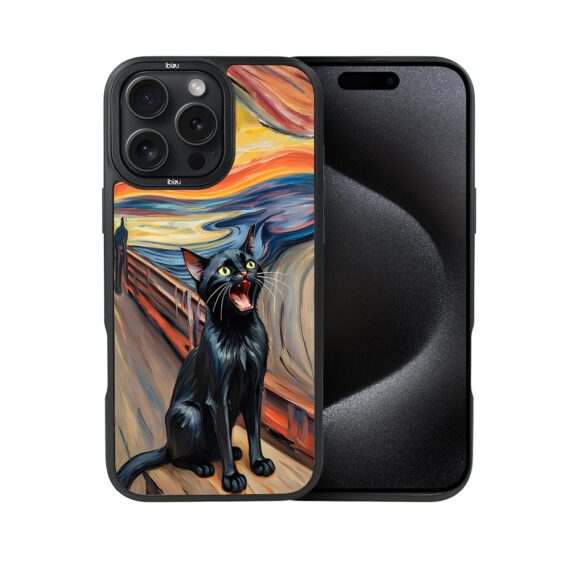 Etui-do-iPhone-15-Pro-IBIZU-DropGuard-Matt-z-MagSafe-Edvard-Munch-krzyk-kota (8)