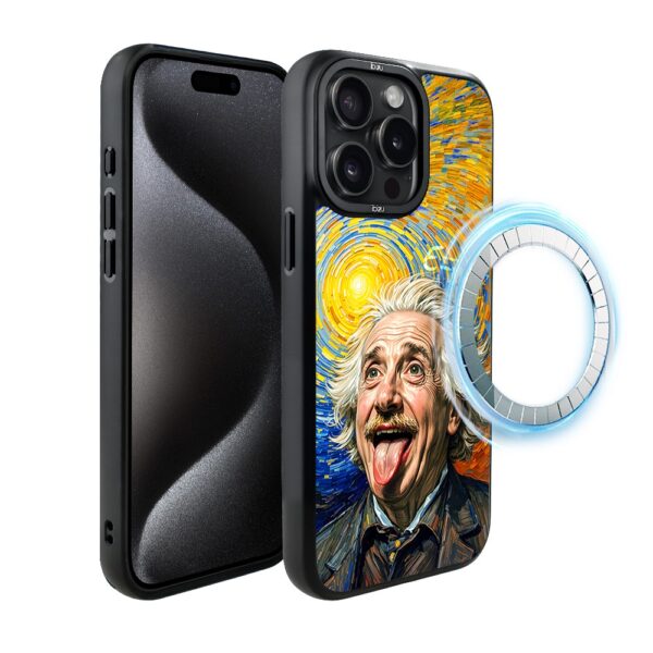 Etui do iPhone 15 Pro IBIZU DropGuard Matt z MagSafe, Einstein
