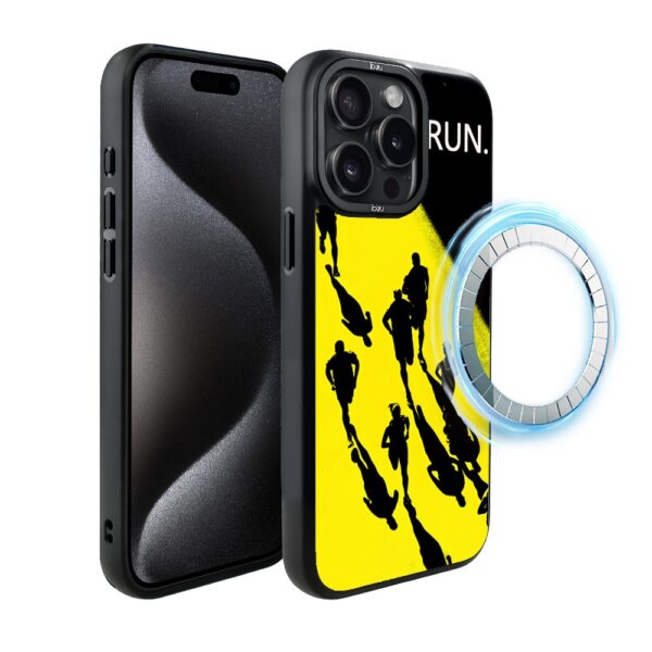 Etui do iPhone 15 Pro IBIZU DropGuard Matt z MagSafe, #Move, Bieg Mistrzów