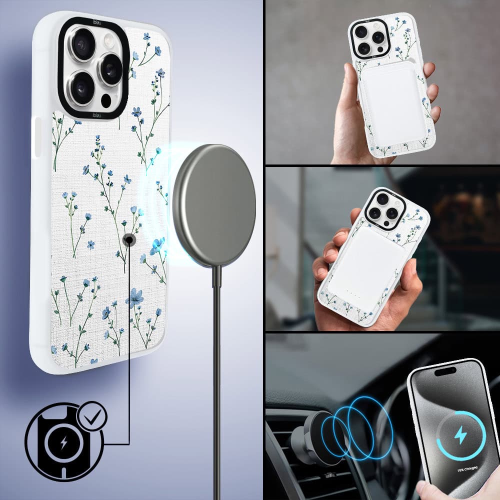 Etui-do-iPhone-15-Pro-IBIZU-DropGuard-Matt-z-MagSafe-Pastel-Bloom-Niebieski-sen-biale-6