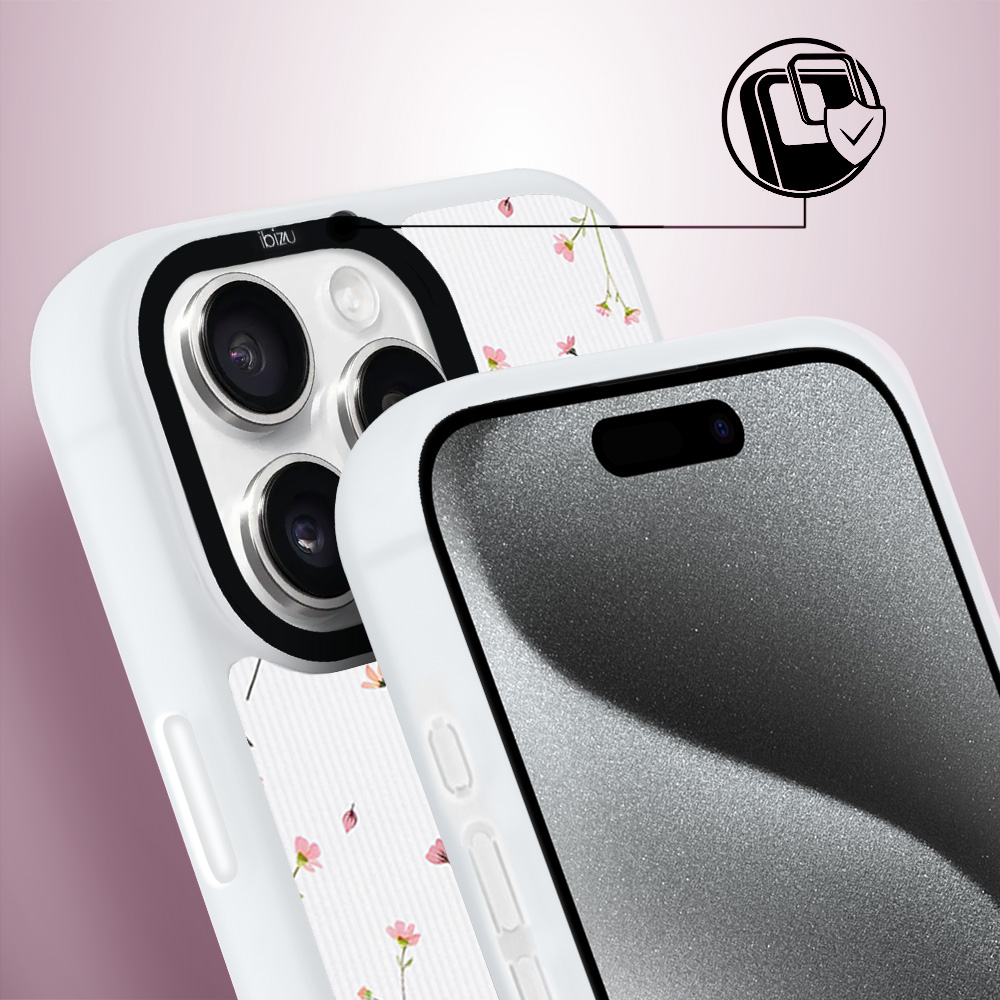 Etui-do-iPhone-15-Pro-IBIZU-DropGuard-Matt-z-MagSafe-Pastel-Bloom-Polna-fantazja-white (3)