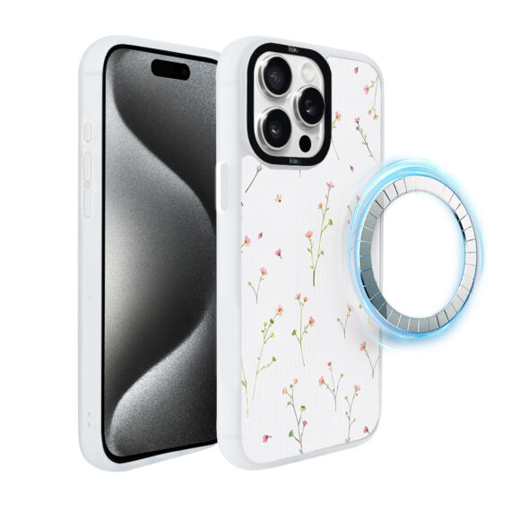 Etui-do-iPhone-15-Pro-IBIZU-DropGuard-Matt-z-MagSafe-Pastel-Bloom-Polna-fantazja-white (6)