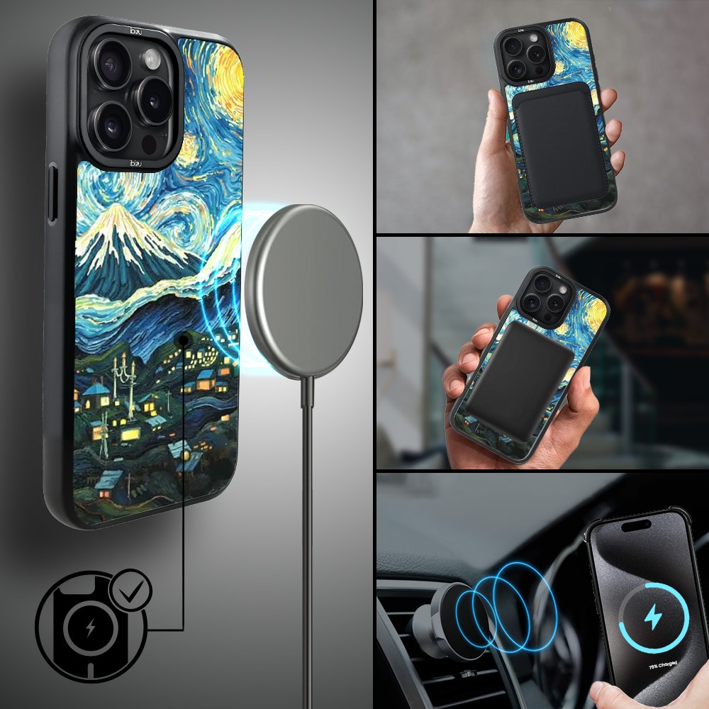Etui-do-iPhone-15-Pro-IBIZU-DropGuard-Matt-z-MagSafe-Van-Gogh-gwieździsta-noc (1)