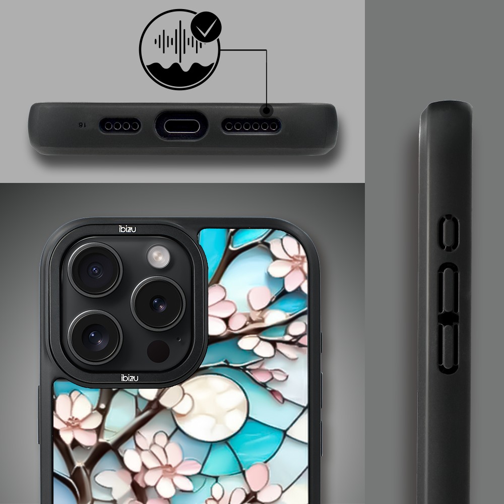 Etui do iPhone 15 Pro Max IBIZU DropGuard Matt z MagSafe, Barwy Szkła, Księżycowa Wiśnia (1)