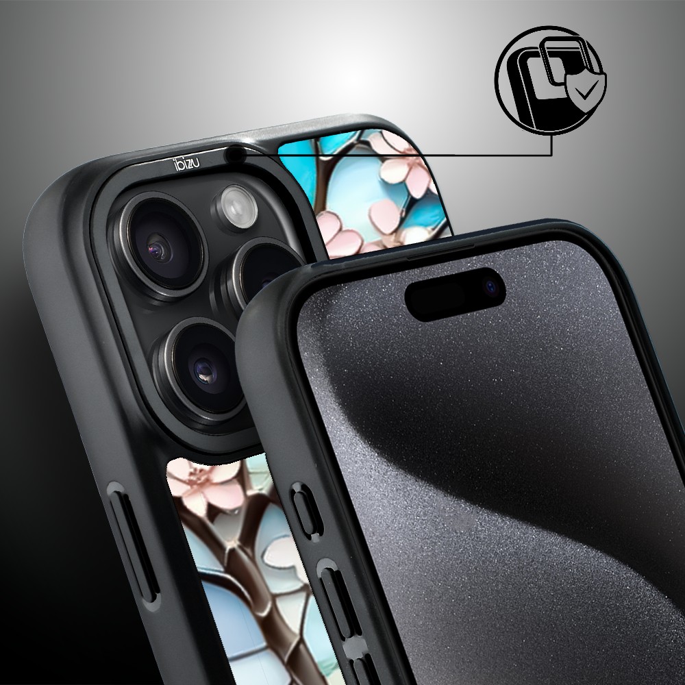 Etui do iPhone 15 Pro Max IBIZU DropGuard Matt z MagSafe, Barwy Szkła, Księżycowa Wiśnia (8)