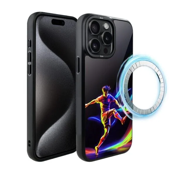 Etui do iPhone 15 Pro Max IBIZU DropGuard Matt z MagSafe, #ElectroMove, W rytmie piłki nożnej (4)