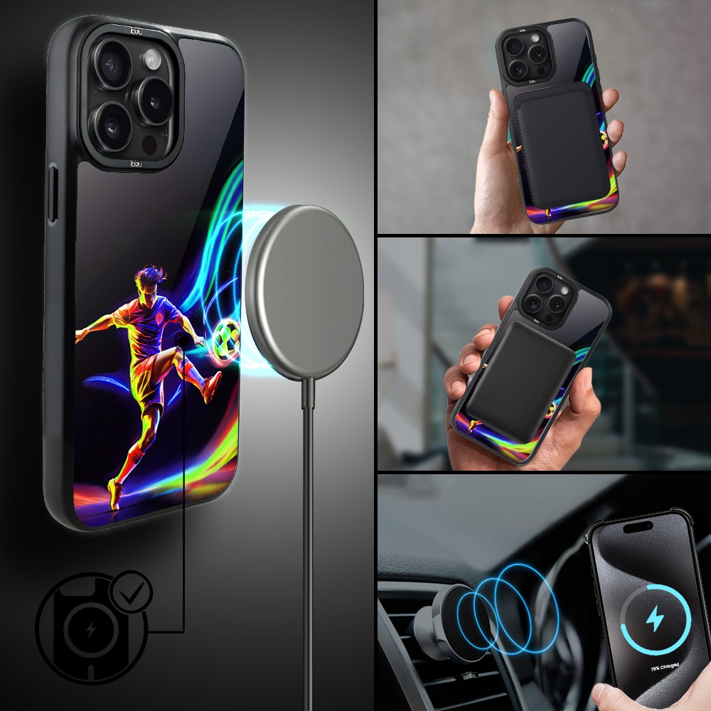 Etui do iPhone 15 Pro Max IBIZU DropGuard Matt z MagSafe, #ElectroMove, W rytmie piłki nożnej (7)