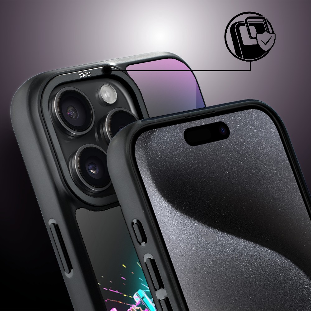 Etui do iPhone 15 Pro Max IBIZU DropGuard Matt z MagSafe, #ElectroMove, Wibracja fitness (1)