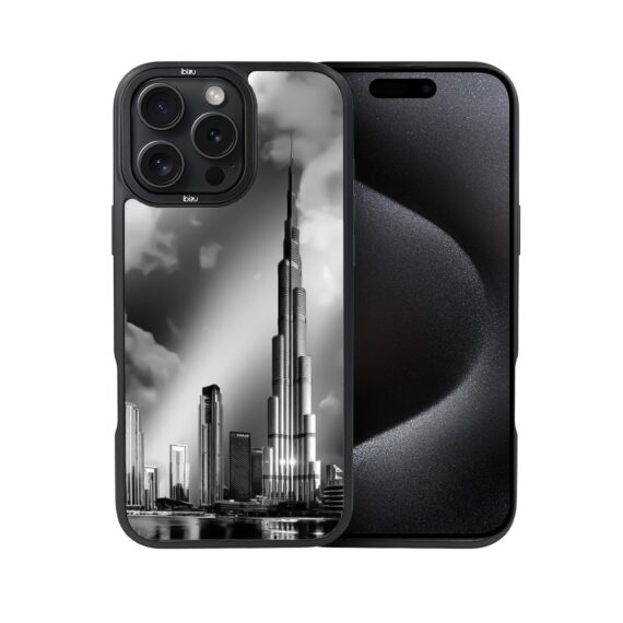 Etui do iPhone 15 Pro Max IBIZU DropGuard Matt z MagSafe, Noir City, Burj Khalifa (2)