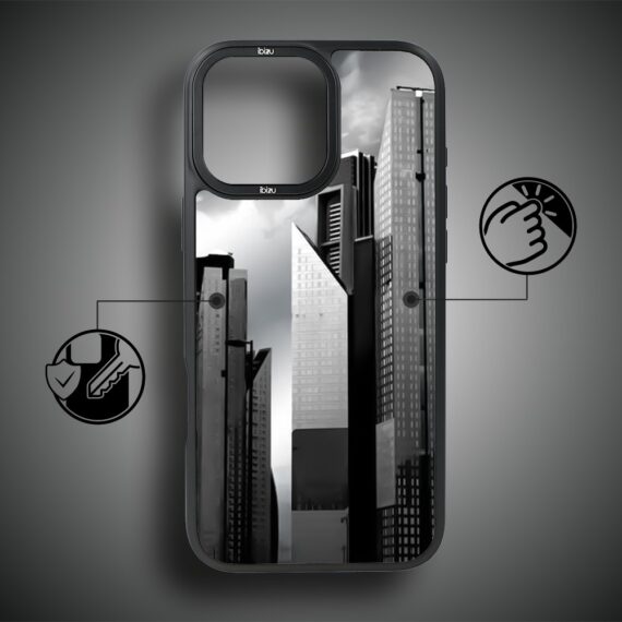 Etui do iPhone 15 Pro Max IBIZU DropGuard Matt z MagSafe, Noir City, Manhattan (1)