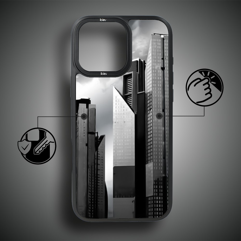 Etui do iPhone 15 Pro Max IBIZU DropGuard Matt z MagSafe, Noir City, Manhattan (1)