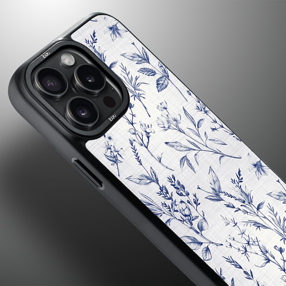 Etui do iPhone 15 Pro Max IBIZU DropGuard Matt z MagSafe, Pastel Bloom, Lazurowe szepty (7)