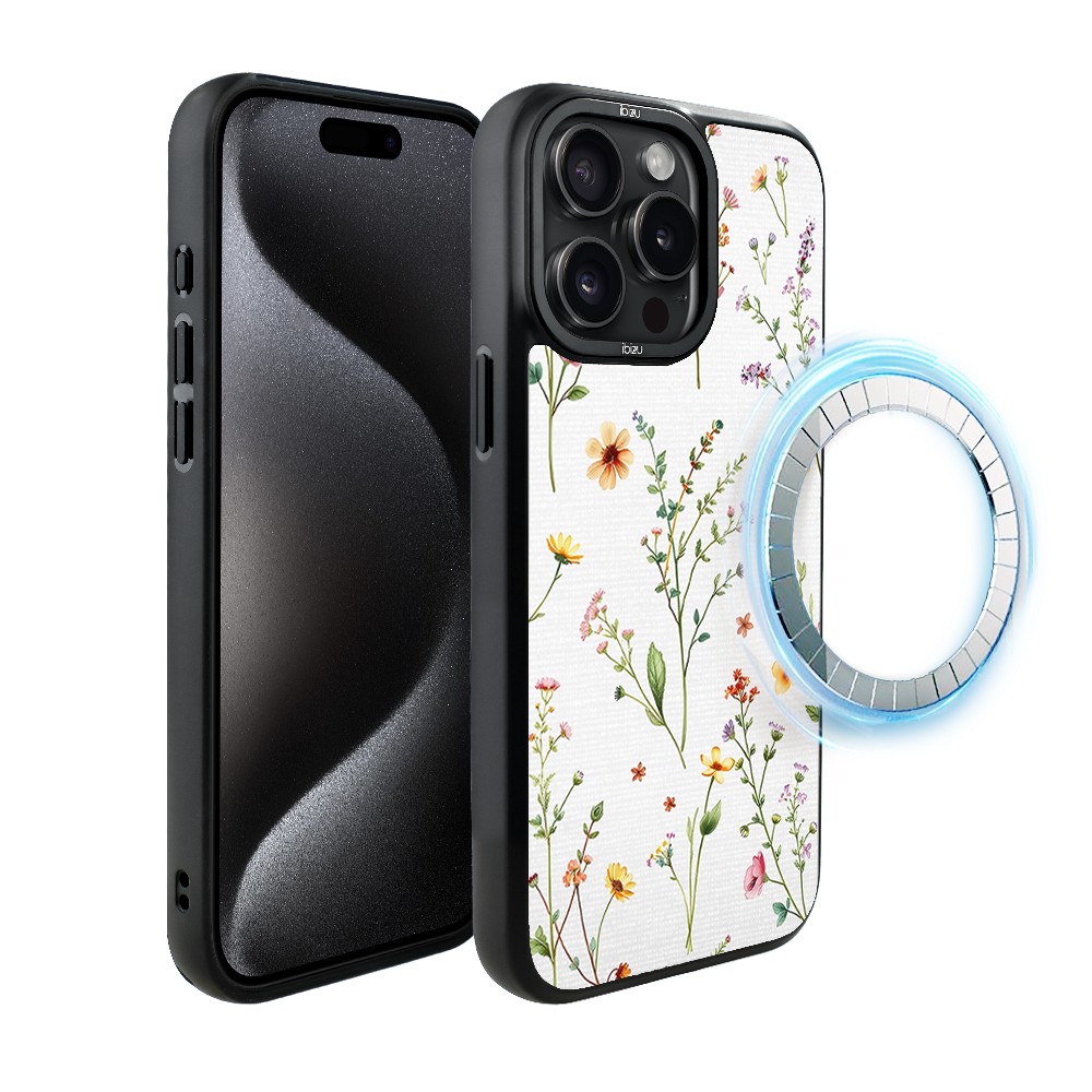 Etui do iPhone 15 Pro Max IBIZU DropGuard Matt z MagSafe, Pastel Bloom, Letni bukiet (3)