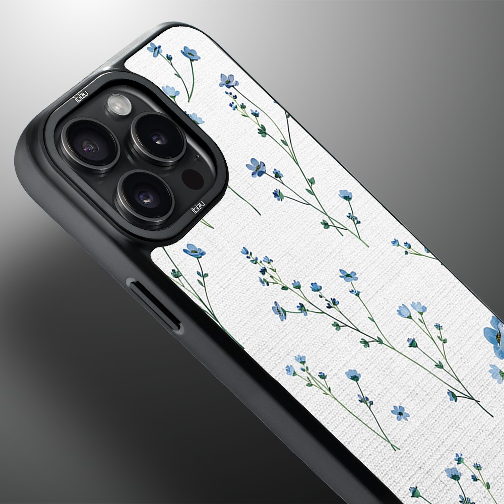 Etui do iPhone 15 Pro Max IBIZU DropGuard Matt z MagSafe, Pastel Bloom, Niebieski sen (7)