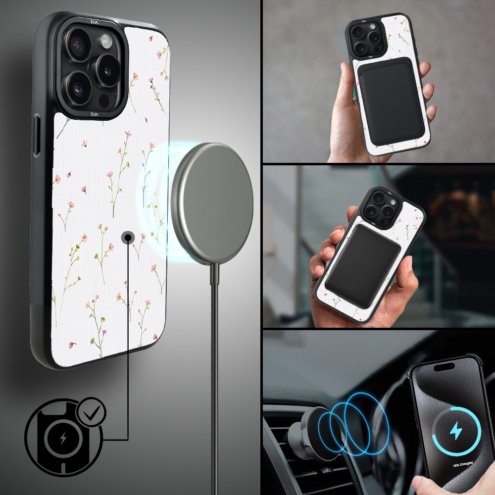 Etui do iPhone 15 Pro Max IBIZU DropGuard Matt z MagSafe, Pastel Bloom, Polna fantazja (6)