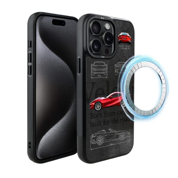 Etui do iPhone 15 Pro IBIZU DropGuard Matt z MagSafe, TechDrive, 812 Superfast