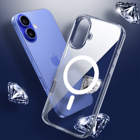 Etui do iPhone 16 Clear Case MagSafe ze szklanym tyłem oraz ochroną aparatu (14)