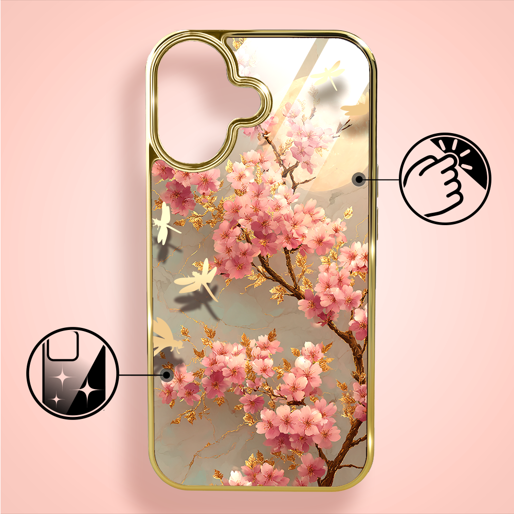 Etui-do-iPhone-16-Elite-Glass-z-MagSafe-szklany-tył-Azja-Taniec-sakury-złote (7)
