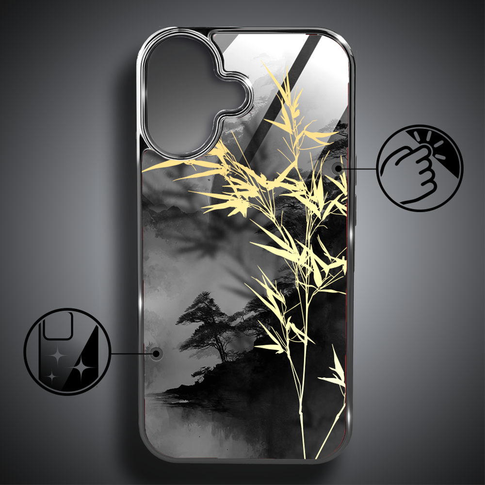 Etui-do-iPhone-16-Elite-Glass-z-MagSafe-szklany-tył-Azja-Złoty-bambus-czarne (6)