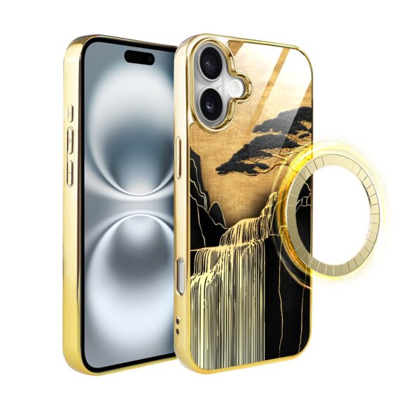 Etui-do-iPhone-16-Elite-Glass-z-MagSafe-szklany-tył-Azja-Złoty-wodospad-złote (8)