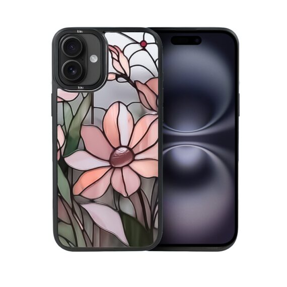 Etui do iPhone 16 IBIZU DropGuard Matt z MagSafe, Barwy Szkła, Różowa magnolia (4)