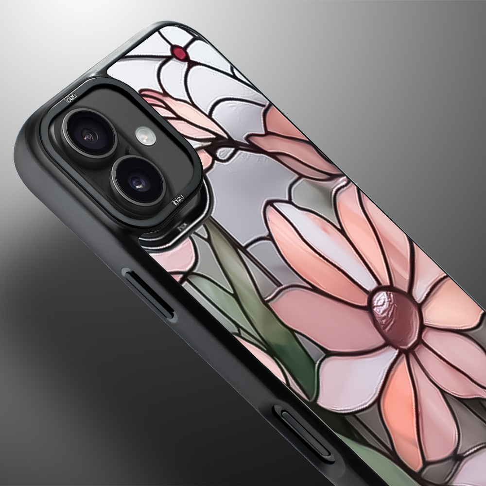 Etui do iPhone 16 IBIZU DropGuard Matt z MagSafe, Barwy Szkła, Różowa magnolia (6)