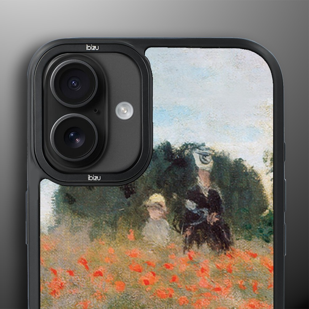 Etui-do-iPhone-16-IBIZU-DropGuard-Matt-z-MagSafe-Claude-Monet-pole-maków (5)