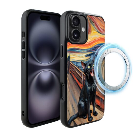 Etui-do-iPhone-16-IBIZU-DropGuard-Matt-z-MagSafe-Edvard-Munch-krzyk-kota (6)