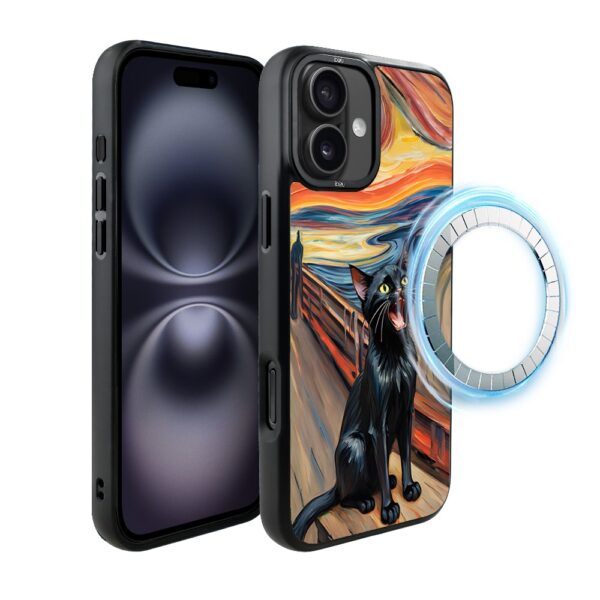 Etui-do-iPhone-16-IBIZU-DropGuard-Matt-z-MagSafe-Edvard-Munch-krzyk-kota (6)
