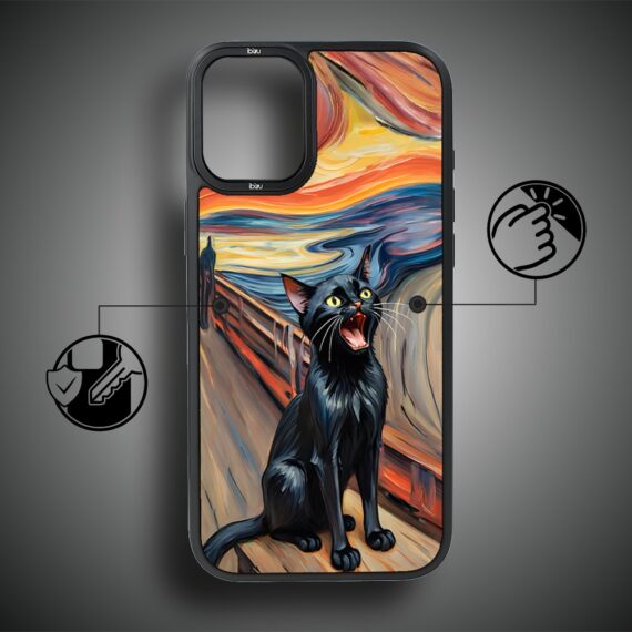 Etui-do-iPhone-16-IBIZU-DropGuard-Matt-z-MagSafe-Edvard-Munch-krzyk-kota (7)