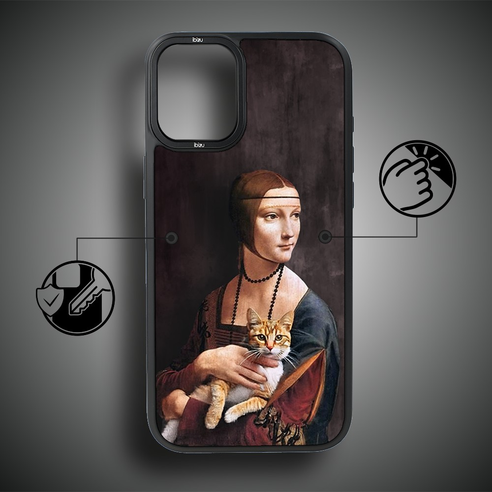 Etui-do-iPhone-16-IBIZU-DropGuard-Matt-z-MagSafe-Leonardo-Da-Vinci-dama-z-kotem (7)