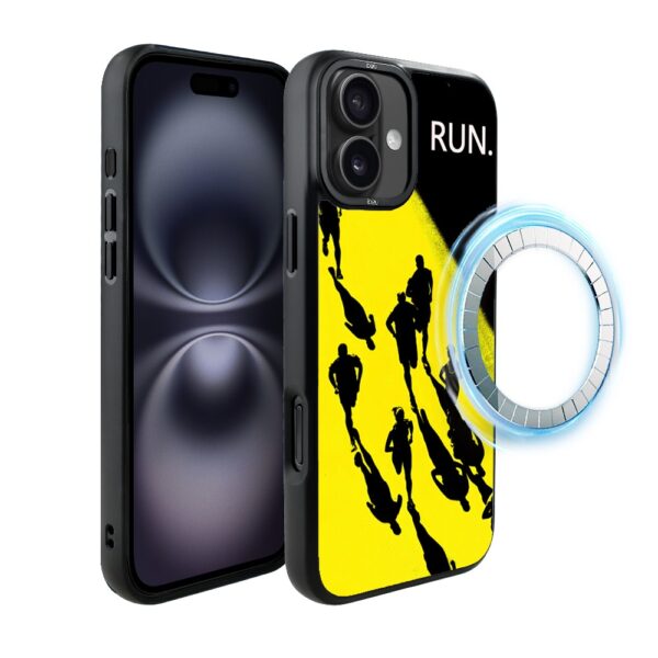 Etui do iPhone 16 Plus IBIZU DropGuard Matt z MagSafe, #Move, Bieg Mistrzów
