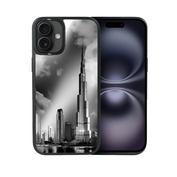 Etui do iPhone 16 IBIZU DropGuard Matt z MagSafe, Noir City, Burj Khalifa (2)
