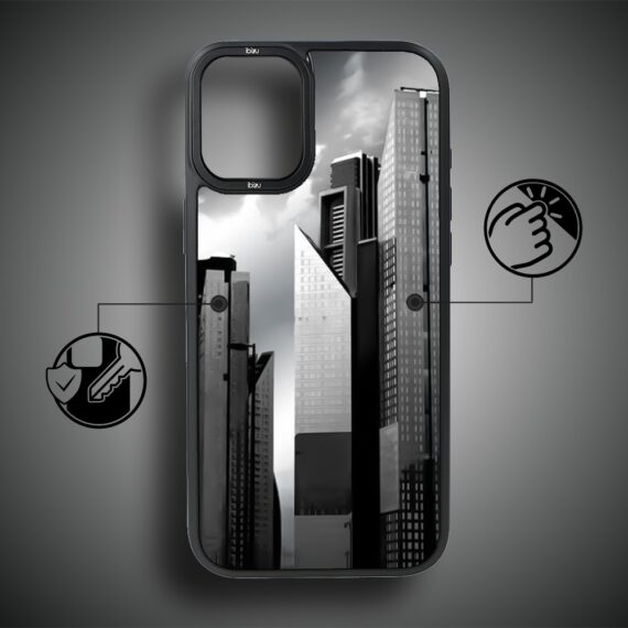 Etui do iPhone 16 IBIZU DropGuard Matt z MagSafe, Noir City, Manhattan (1)